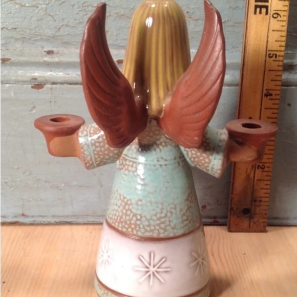 1966 Vintage Angel Ceramic Candle Holder – Mid-Century Scandinavian Style - Picture 4 of 7